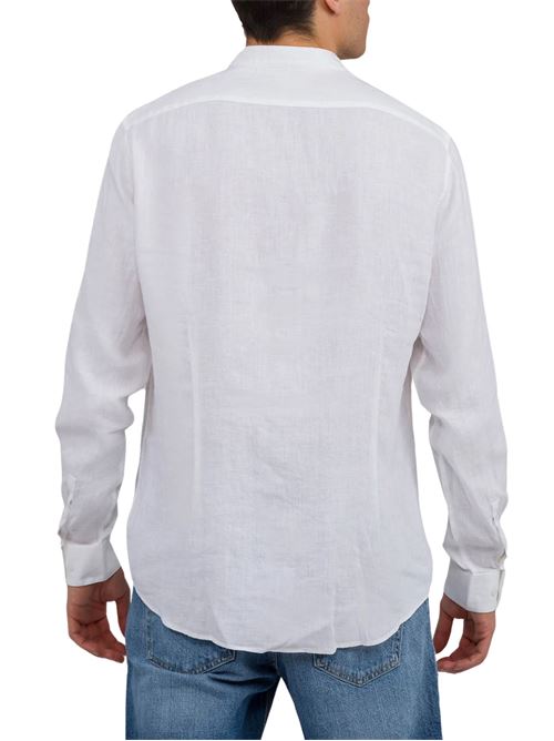 Camicia uomo bianca in lino Calvin Klein | K10K1095110K4